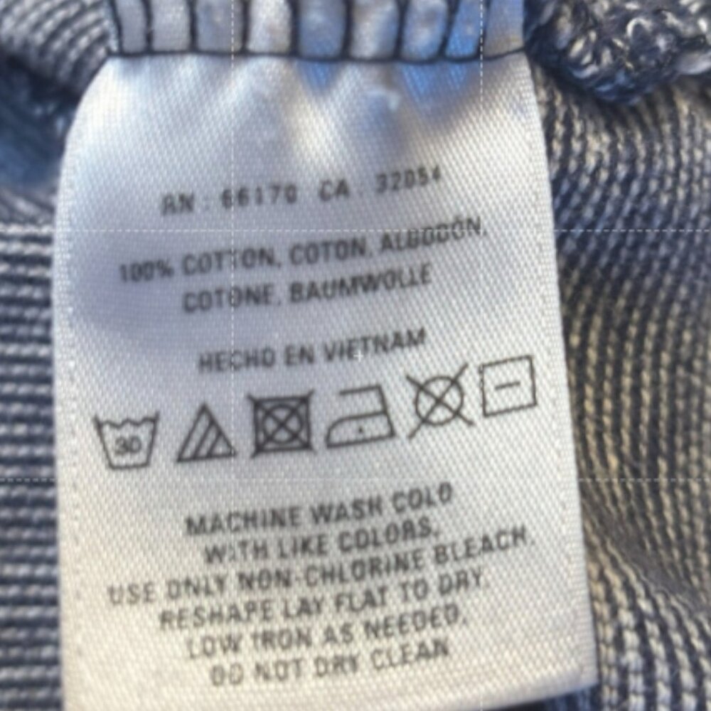 Anthropologie Deletta Pathed Seams 3/4 Sleeve Blue Swing Top Size XS - Picture 5 of 6